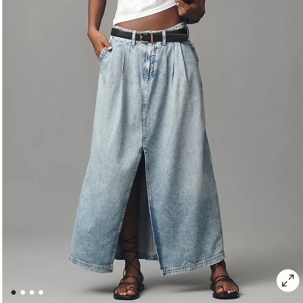 Pilcro Light Blue Maxi Skirt